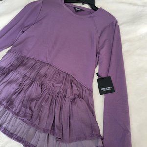 Simply Vera , Purple/Lavender Blouse/Peplum Sweatshirt/Top, Size XXL, with Tags